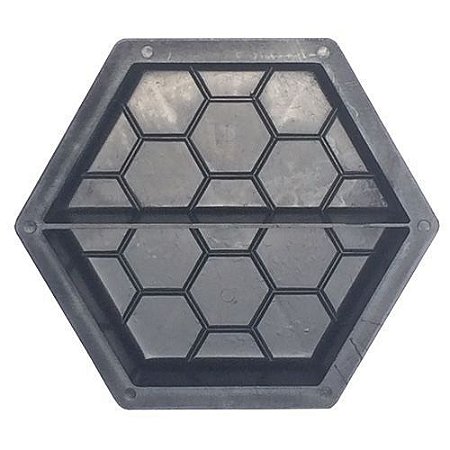Kit 50 Formas Sextavada Estriada 20x20x6cm - FP008 (meia)