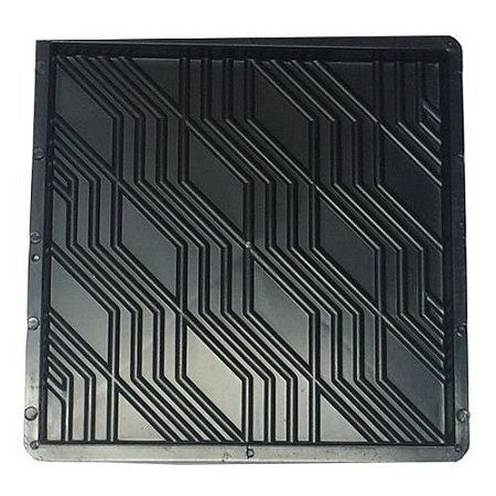 Kit 50 Formas Quadradas Estriada 32x32x2,5cm - FP022