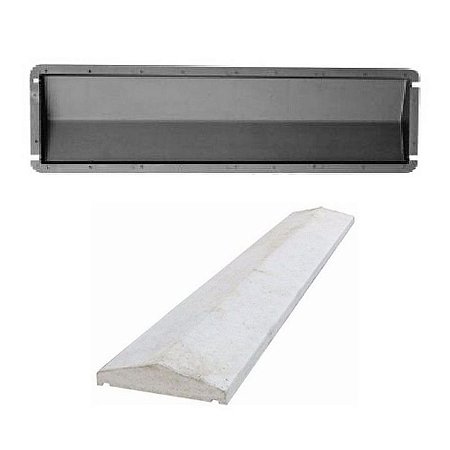 Kit 100 Formas Capa Muro Casinha 80x23x5cm - FP117