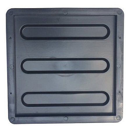 Forma Piso Tátil Alerta Direcional Reta Chanfrado 20x20x1,5cm - FP090