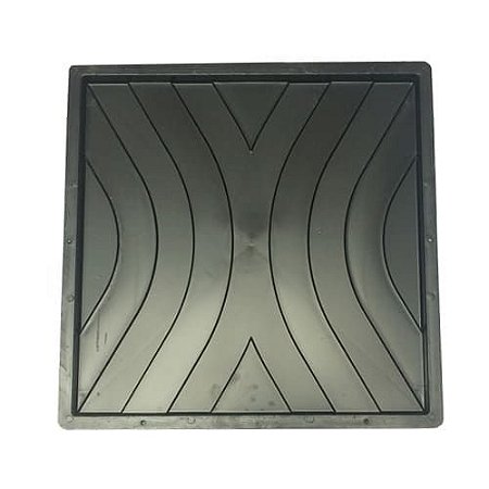 Kit 10 Formas Quadrada Trabalhada Ondas 45x45x2,5cm - FP121