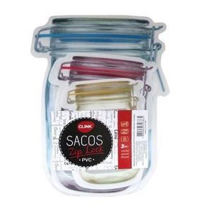Saco Portatil Porta Alimento Reutilizavel Com Lacre