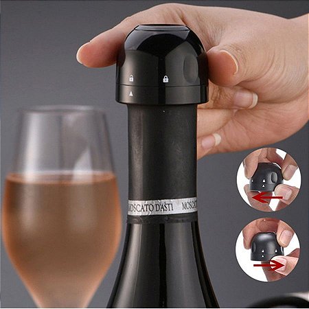 Tampa Rolha Para Vinho Champanhe Com Trava