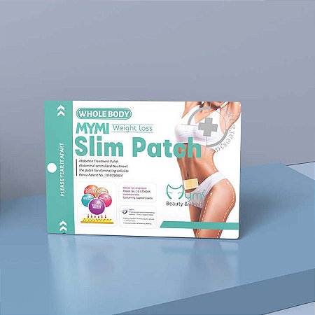 10 Adesivos Slim Patch Redutor De Peso Celulite Inchaço Mymi