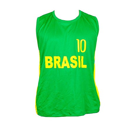Camisa Regata Brasil Copa do Mundo Torcedor Futebol