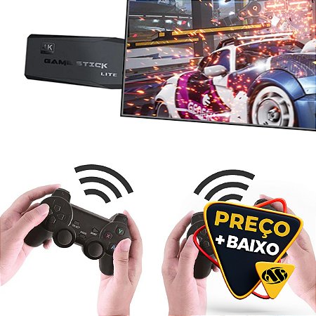 Vídeo Game Stick Retro Controle Sem Fio HDMI 3500 Jogos