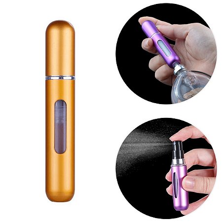 Mini Frasco Porta Perfume Recarregável Bolsa Viagem 8ml