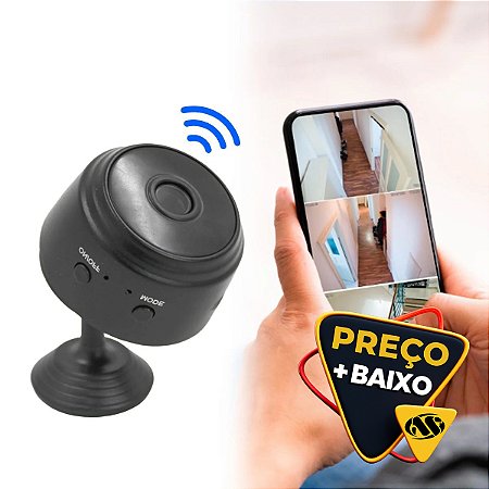 Mini Câmera Espiã Grava Vídeo Foto Visão Noturna Magnética
