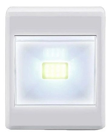 Mini Luminária Led Pilha 3w Armário Interruptor