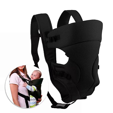 Bolsa Canguru Ergonômico Para Bebê Com Alça Almofadada Baby