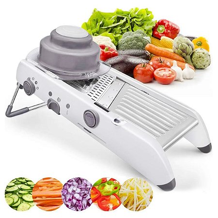 Cortador Ralador Fatiador Legumes Verduras Mandoline Inox
