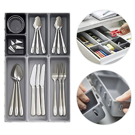 Separador Organizador Gaveta Modular Talheres Cozinha