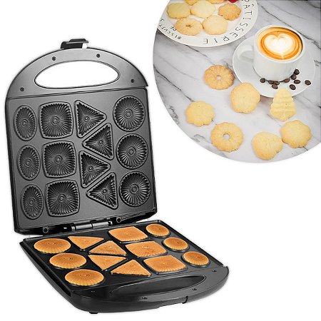 Máquina De Fazer Biscoito Elétrica Bolacha Cookie Waffle