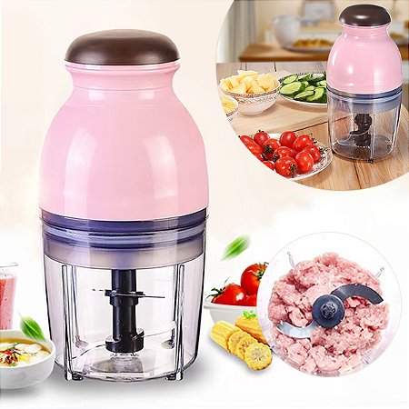 Processador Moedor Elétrico Alimentos Alho Legumes 600ml