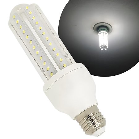 Lâmpada LED 9W Bivolt E27 Luz Cor Branco Neutro Casa