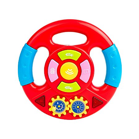 Brinquedo Volante Carro Interativo Infantil Bebe Criança Som