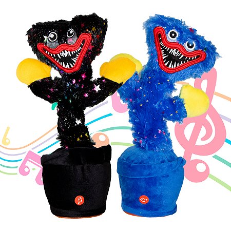 Boneco Dançante Musical Falante Poppy Play Repete Brinquedo