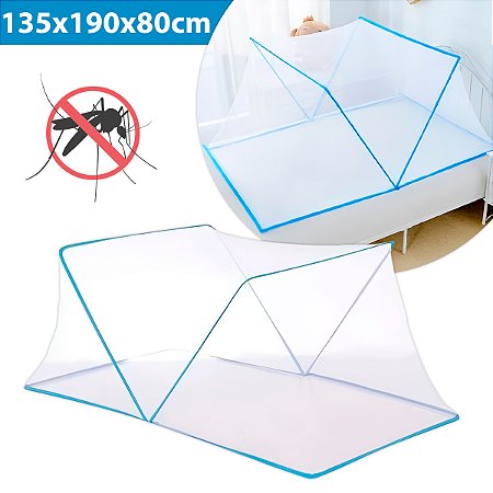 Mosquiteiro Cama Casal Tenda Portátil Dobrável Prática