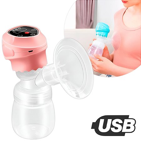 Bomba Tirar Leite Materno Elétrica Extratora Portátil USB