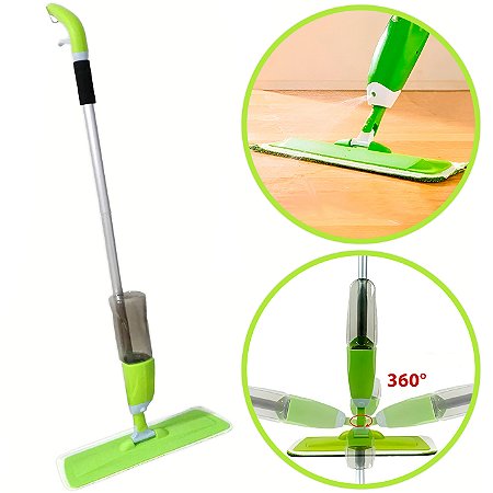 Spray Mop Esfregão Reservatório Agua Rodo Limpador
