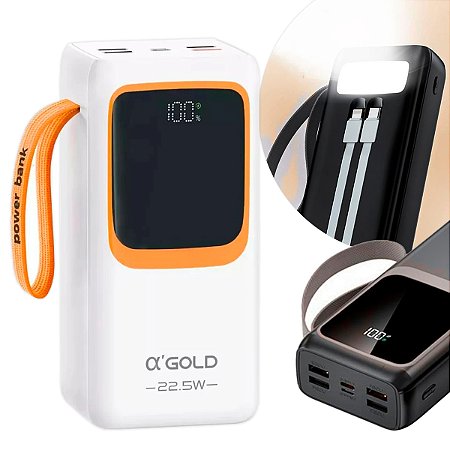 Carregador Portátil 30000mah Power Bank Bateria Externa Agold