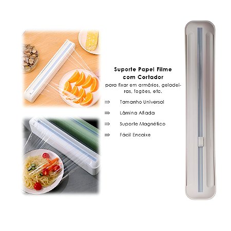 Dispenser Suporte Cortador Para Papel Filme Suspenso