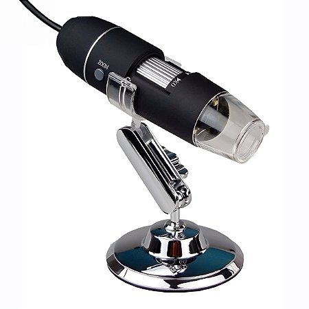 Microscópio Com Zoom Ótico Digital Luz LED Portátil