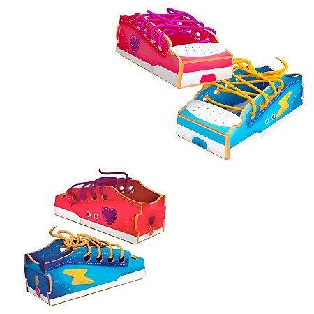 Brinquedo Educativo Primeiros Laços Amarrar Cadarço