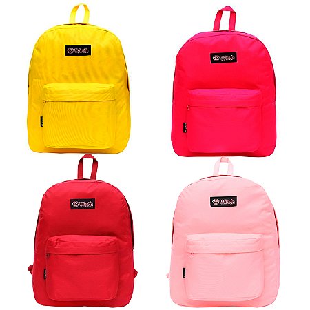 Mochila de Costas Escolar Juvenil Cores Escola Aulas