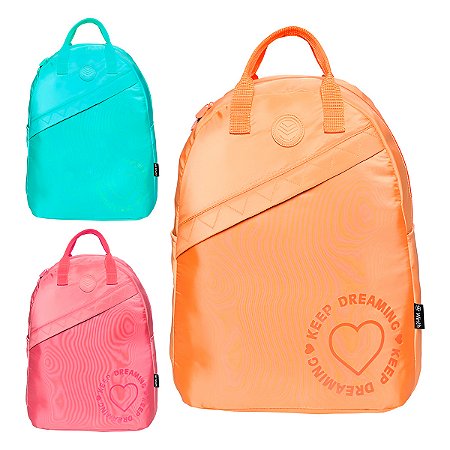Mochila Escolar Juvenil de Costas Coloridas Escola Passeio