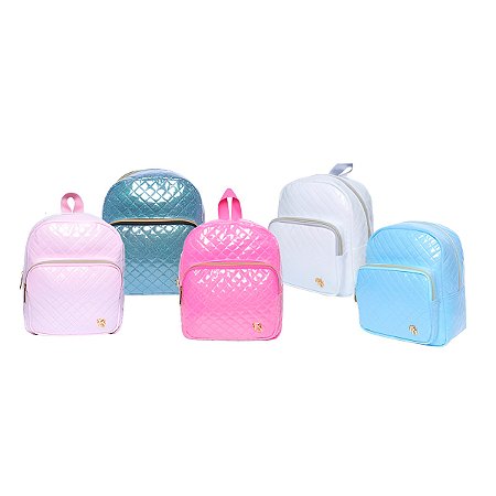 Mochila de Costas Feminina Brilhosa Glitter Passeio