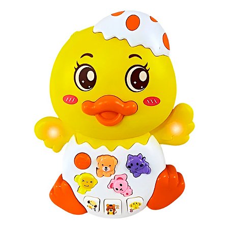 Brinquedo Interativo Patinho Musical Luzes Animais
