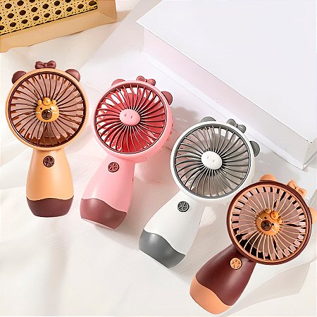 Ventilador de Mão Silencioso Recarregável Portátil USB