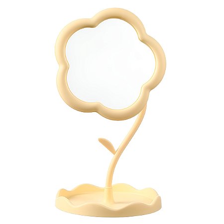 Espelho de Mesa para Maquiagem Formato Flor Decorativo