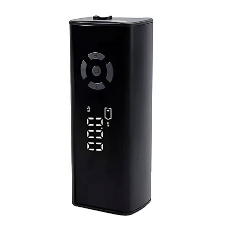 Compressor de Ar Portátil Lanterna Power Bank Visor Digital
