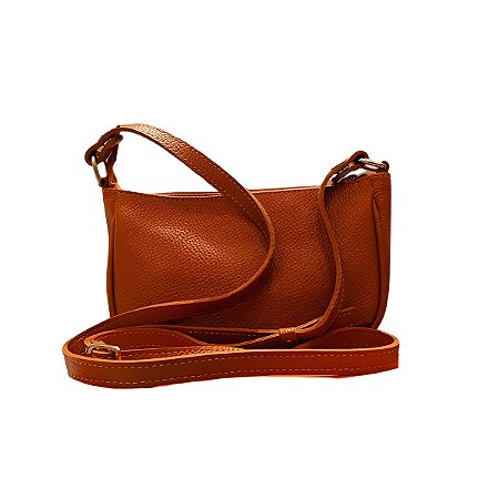 Bolsa Transversal de Couro Legítimo Modelo Emily