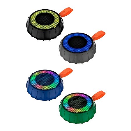 Mini Caixa de Som Resistente à Água Portátil com Alça