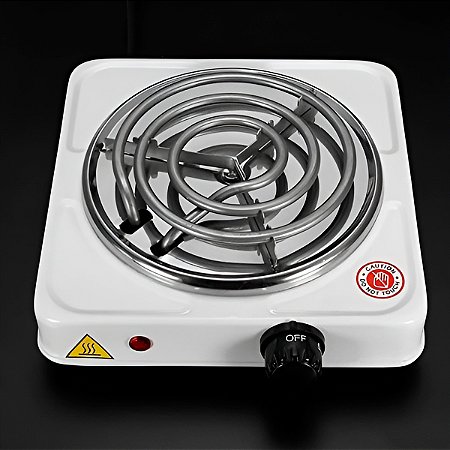 Fogão Fogareiro Elétrico Portátil 110V 1 Boca Camping