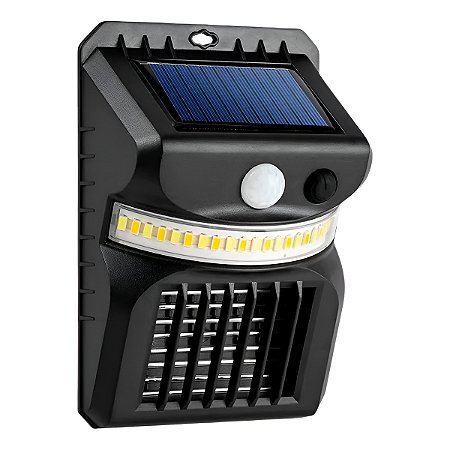 Lâmpada Solar Mata Mosquito Luz Ultravioleta Sensor de Presença