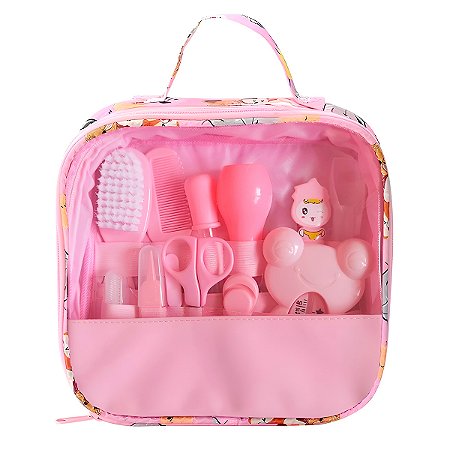 Kit Higiene Cuidados Bebê Bolsa Acessórios Lixa Termômetro