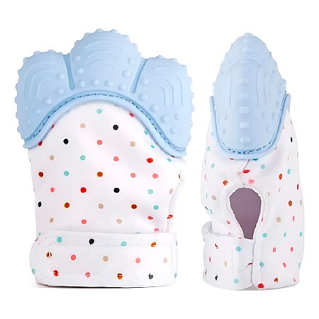 Luva Mordedor Silicone Bebê Dente Gengiva Alívio Distração