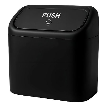Porta Objeto Preto Lixeira Automotiva Interna Carro