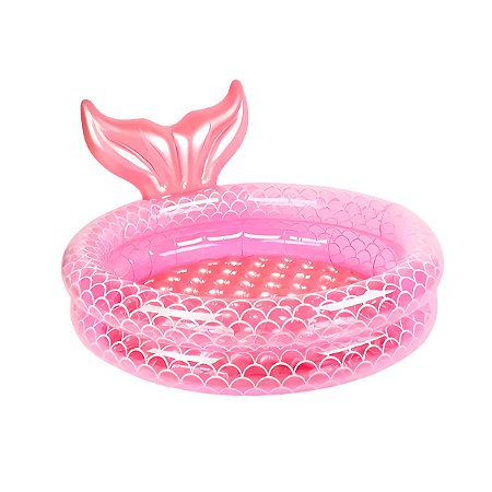 Piscina Infantil Inflável Redonda Cauda Sereia Criança