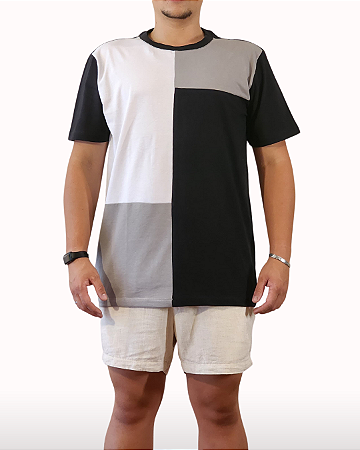 Camiseta Masculina Recortes Orgânica