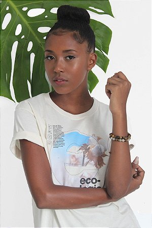 Camiseta Feminina Gola Olímpica - Ecologic Soul - Fio de Algodão Agroecológico