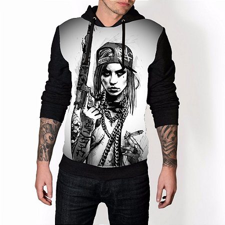 bandidos moletom com capuz