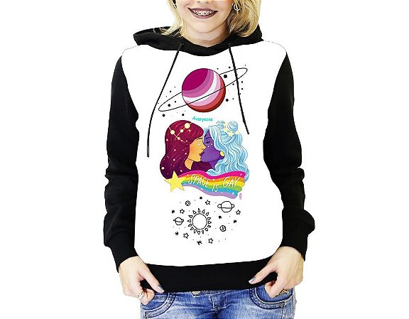 blusa de frio estampada feminina