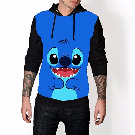 Blusa Moletom Stitch Azul - Use Bugado Store Moda Estampada