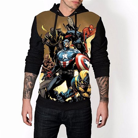 MOLETOM,CASACO,BLUSAO,FRIO,PERSONALIZADO,FULL,PRINT,MARVEL,PERSONAGENS - USE BUGADO