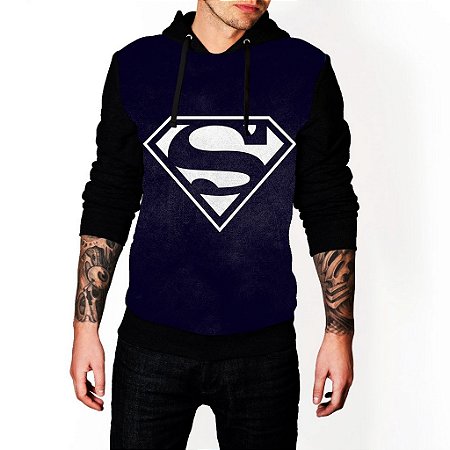 super man moletom com capuz